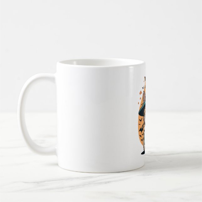 Night Shift Feline One Spooky Nurse Cat Kaffeetasse (Links)