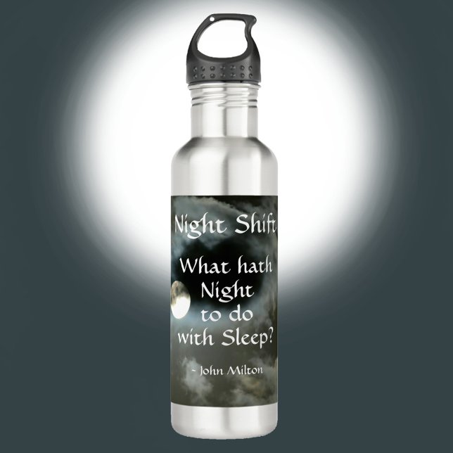 Night Shift Full Moon Night Angebot individuell ei Edelstahlflasche (Von Creator hochgeladen)