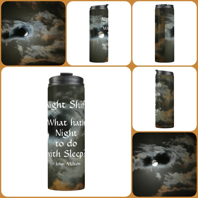 Night Shift Full Moon Night Angebot individuell ei Thermosbecher (Von Creator hochgeladen)
