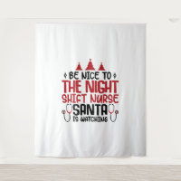 Night Shift Nurse Der Weihnachtsmann beobachtet