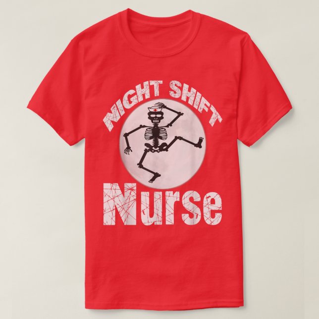 night shift nurse funny nurse Sleep All Day Nurse  T-Shirt (Design vorne)