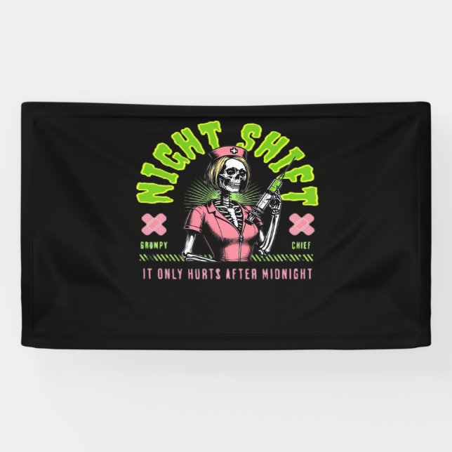 Night Shift Nurse - Geschenkideen der Nurse Week Banner (Horizontal)