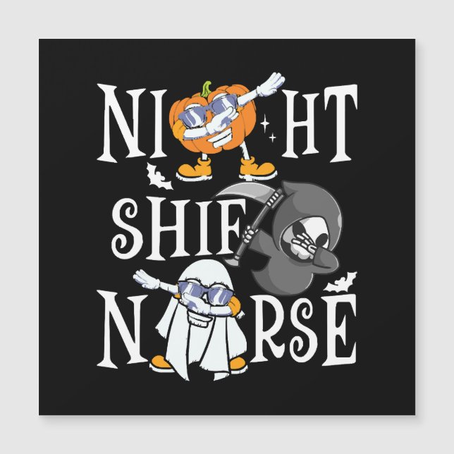 Night Shift Nurse Magnetkarte (Vorderseite)
