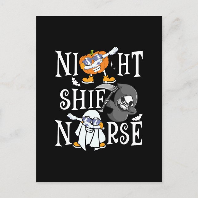 Night Shift Nurse Postkarte (Vorderseite)
