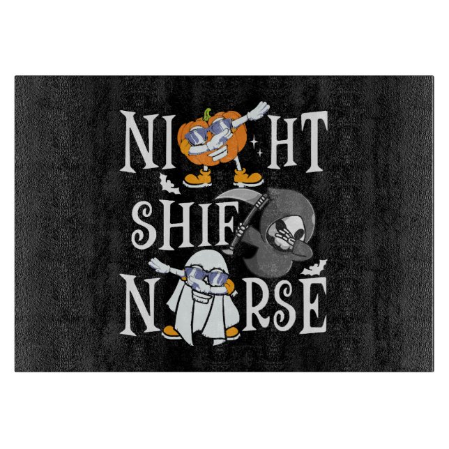 Night Shift Nurse Schneidebrett (Vorderseite)