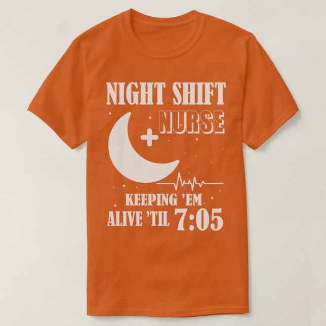 Night Shift Nurse T-Shirt (Design vorne)