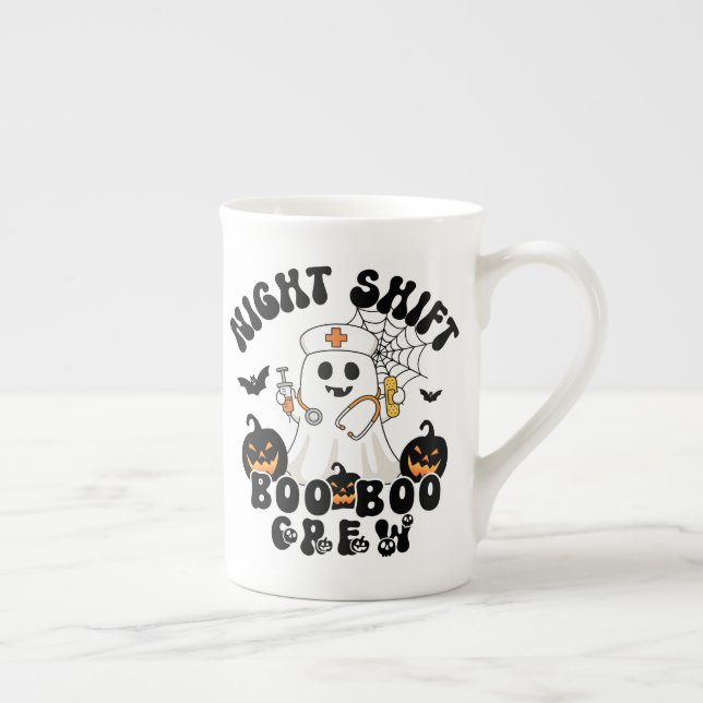 Night Shift Nurse Tasse - BOO BOO Crew Ghost (Rechts)