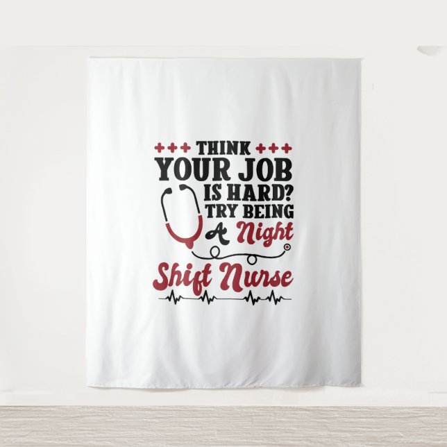 Night Shift Nurse Wandteppich (Vorderseite)