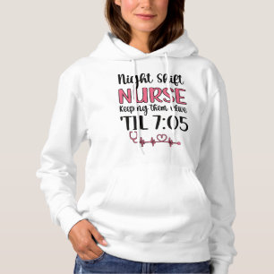 Night Shift Nurse Week Night Shift Nursing Funny F Hoodie