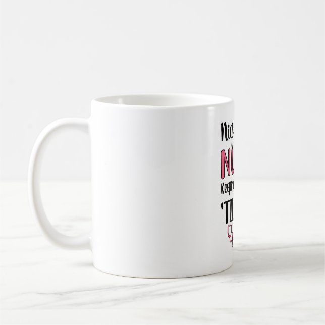 Night Shift Nurse Week Night Shift Nursing Funny F Kaffeetasse (Links)