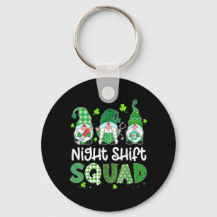 Night Shift Squad Gnom-Nurse Lucky Shamrock St Schlüsselanhänger