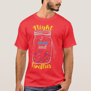 Night Skies and Fireflies Sonniges Camping & Wande T-Shirt
