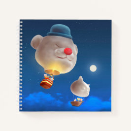Night Sky Balloon Adventure Notizbuch