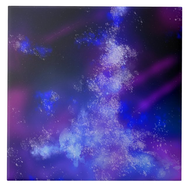 Night Sky Blue Sapphire Keramik Tile Fliese (Vorderseite)
