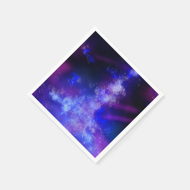 Night Sky Blue Sapphire Napkin Serviette (Ecke)