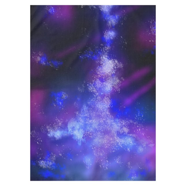 Night Sky Blue Sapphire Tablecloth Tischdecke (Vorderseite)