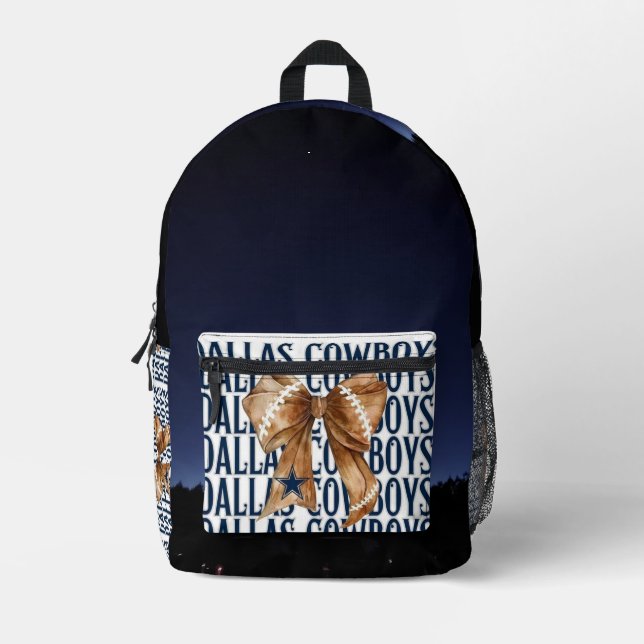Night Sky Dallas Cowboys Bedruckter Rucksack (Vorderseite)