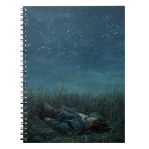 Night Sky Dreamer Grassfield Notebook Notizblock
