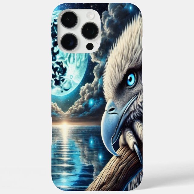 Night Sky Eagle Beneath Celestiean Glow Case-Mate iPhone Hülle (Rückseite)