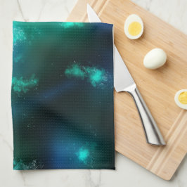 Night Sky Emerald Green Geschirrtuch