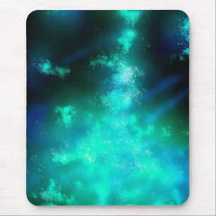 Night Sky Emerald Green Mouse Pad Mousepad