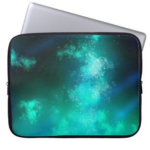 Night Sky Emerald Laptop Bag Laptopschutzhülle