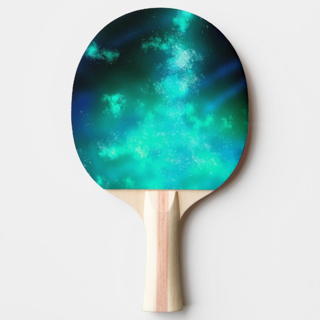 Night Sky Emerald Ping Pong Paddle Tischtennis Schläger (Vorderseite)
