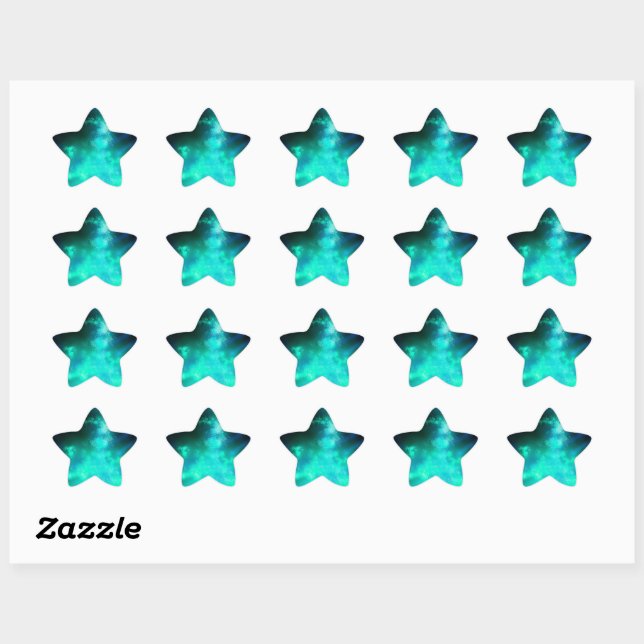 Night Sky Emerald Sticker (Blatt)