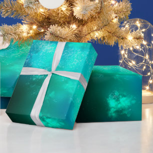 Night Sky Emerald Wrapping Paper Geschenkpapier