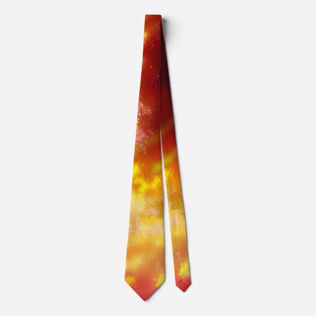 Night Sky Flame Neck Tie Krawatte (Vorderseite)