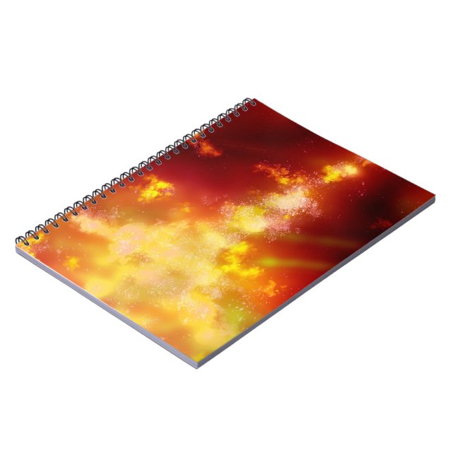 Night Sky Flame Notebook Notizblock (Linke Seite)