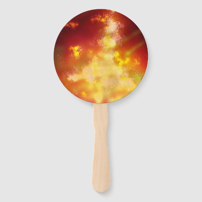 Night Sky Flame Set der Fans Fächer (Rückseite)