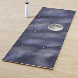 Night sky foll moon yogamatte