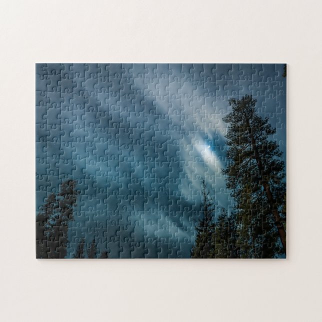 Night Sky & Forest in Moon Light Puzzle (Horizontal)