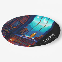 Night Sky Library Pappteller