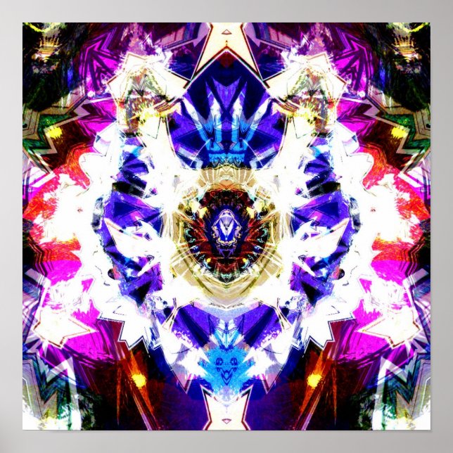 Night Sky Mandala 1 Poster (Vorne)