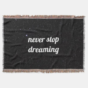 Night Sky mit Stars Quote Sherpa Blanket Decke