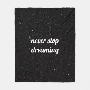 Night Sky mit Stars Quote Sherpa Blanket Fleecedecke