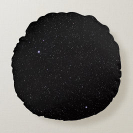 Night Sky mit Sternen Rundes Kissen