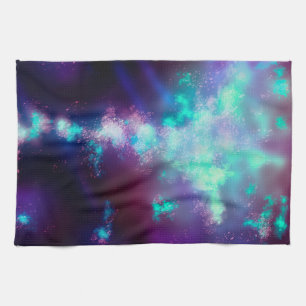 Night Sky Neon Lights Handtuch