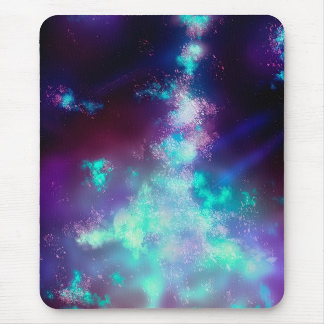 Night Sky Neon Lights Mouse Pad Mousepad (Vorne)