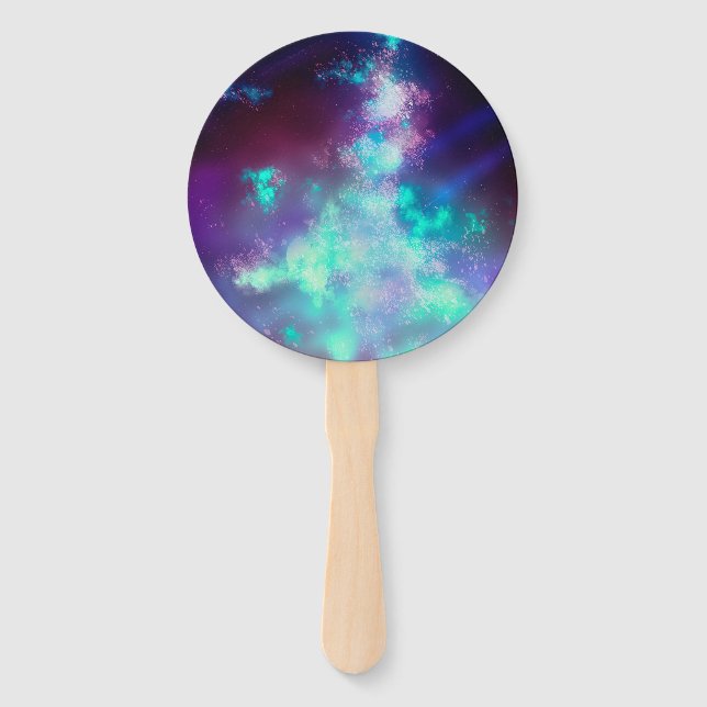 Night Sky Neon Lights Set Fans Fächer (Vorderseite)