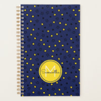 Night Sky Niedlich Stars auf Navy Blue Pattern Mon