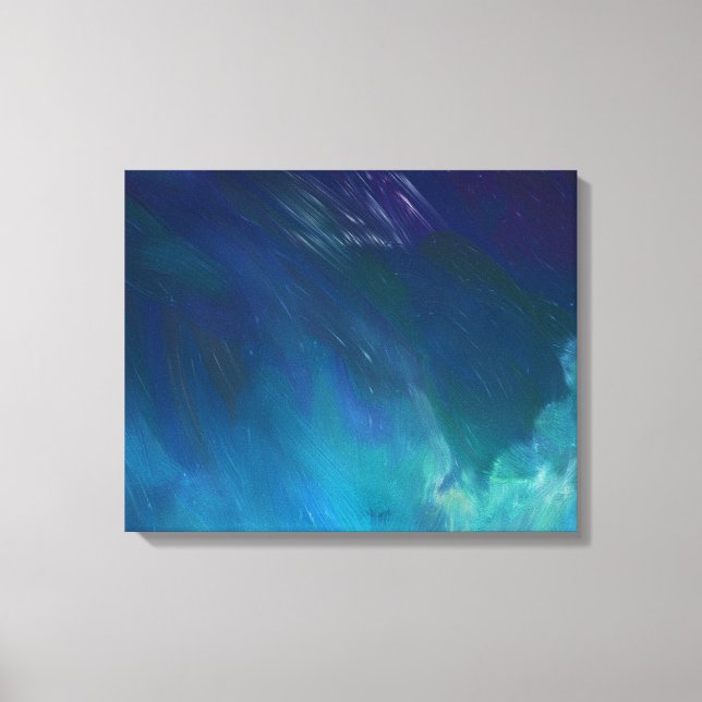 Night Sky Painting Canvas Print Leinwanddruck (Vorderseite)