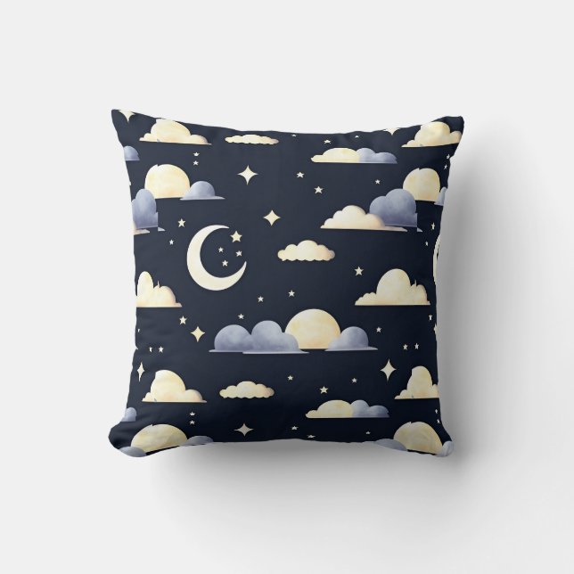 Night Sky Pattern Kissen (Vorderseite)