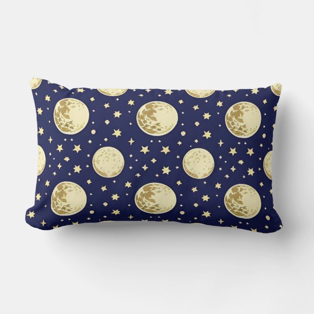 Night Sky Pattern Lendenkissen (Vorderseite)