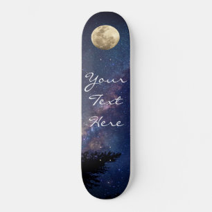 Night Sky Personalisiertes Skateboard Deck