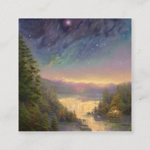 Night Sky Quadratische Visitenkarte