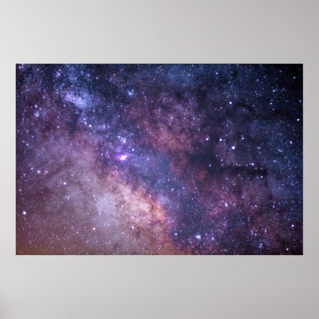 Night Sky Stars Moderne Fotografie Poster (Vorne)