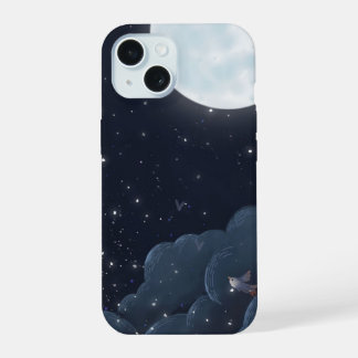 Night Sky Tough Phone Case — Moon, Stars  iPhone 15 Hülle